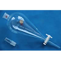 1000 ml pyriform separatory Embudo- embudo de gota- con PTFE Llave de paso- 24-29 conjunta
